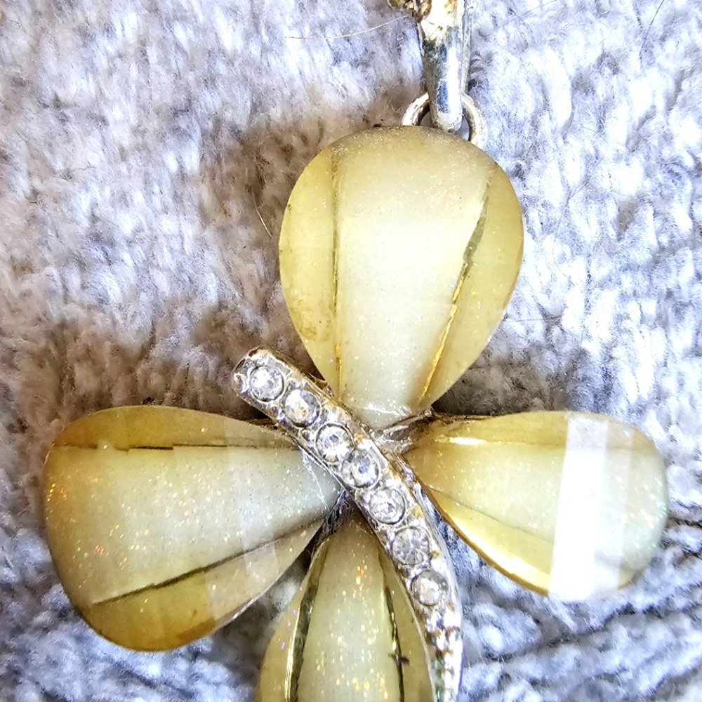 **SOLD** Yellow Butterfly Necklace